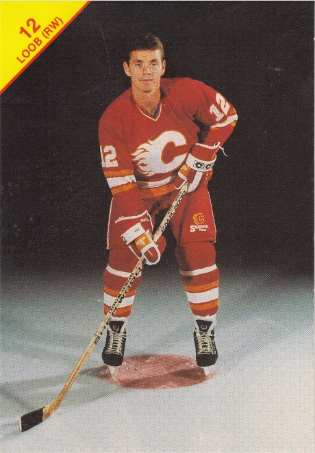 HAKAN LOOB Calgary Flames 1980's CCM Vintage Throwback Home NHL
